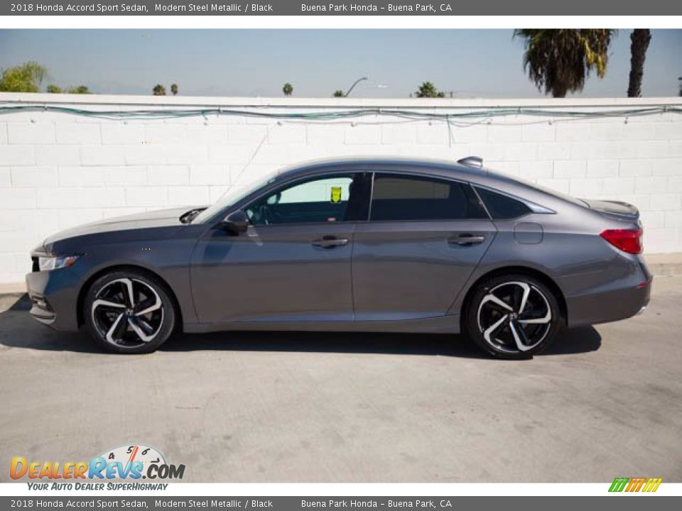 2018 Honda Accord Sport Sedan Modern Steel Metallic / Black Photo #8