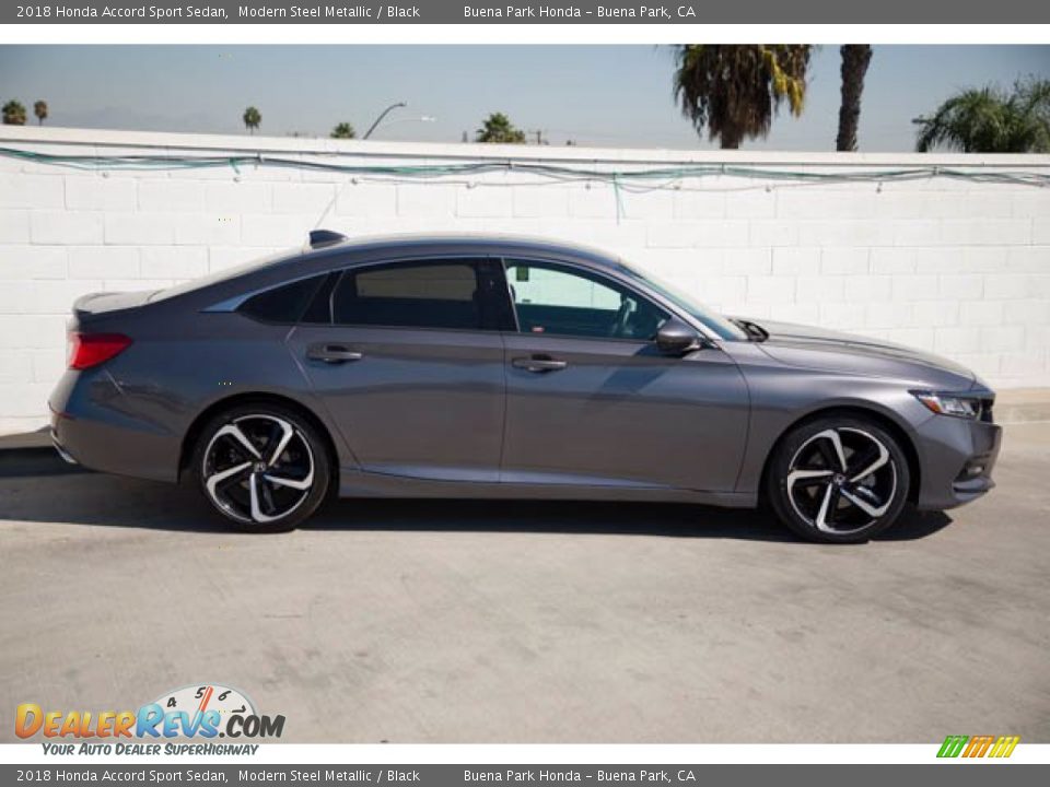 2018 Honda Accord Sport Sedan Modern Steel Metallic / Black Photo #10