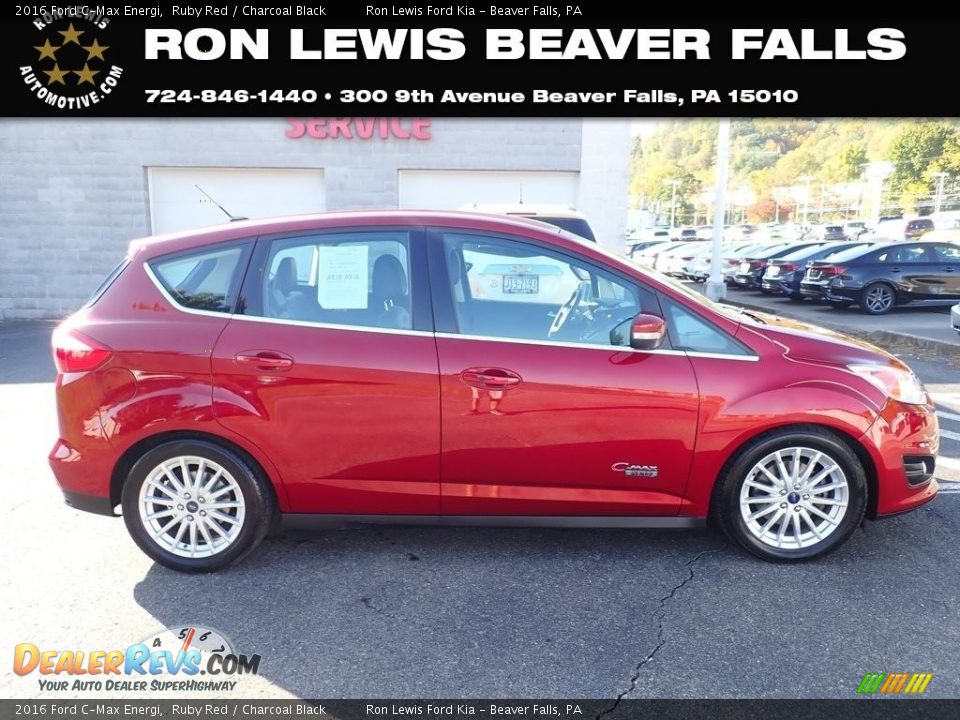 2016 Ford C-Max Energi Ruby Red / Charcoal Black Photo #1