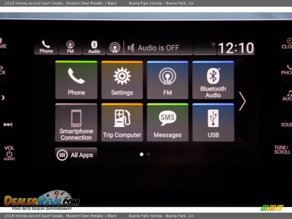 2018 Honda Accord Sport Sedan Modern Steel Metallic / Black Photo #23