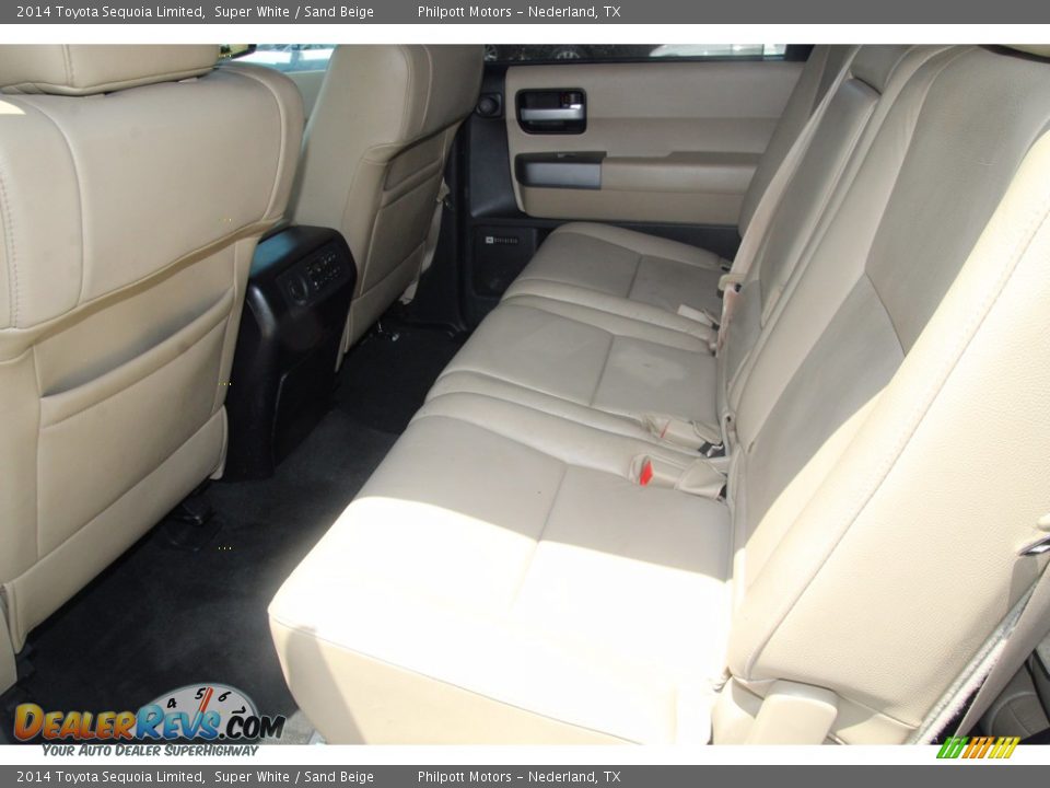 2014 Toyota Sequoia Limited Super White / Sand Beige Photo #18