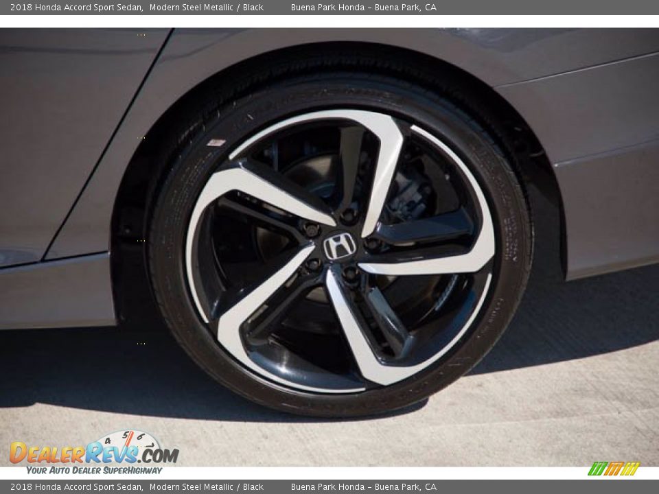 2018 Honda Accord Sport Sedan Modern Steel Metallic / Black Photo #34