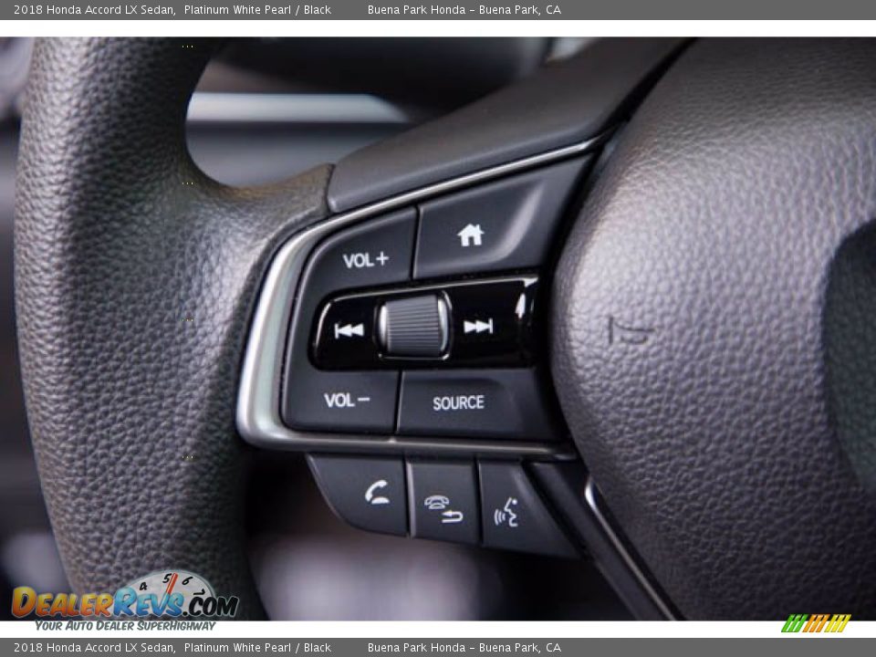 2018 Honda Accord LX Sedan Platinum White Pearl / Black Photo #16