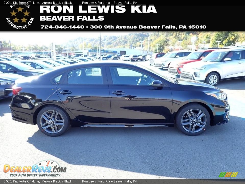 2021 Kia Forte GT-Line Aurora Black / Black Photo #1