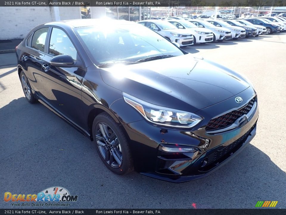 2021 Kia Forte GT-Line Aurora Black / Black Photo #3