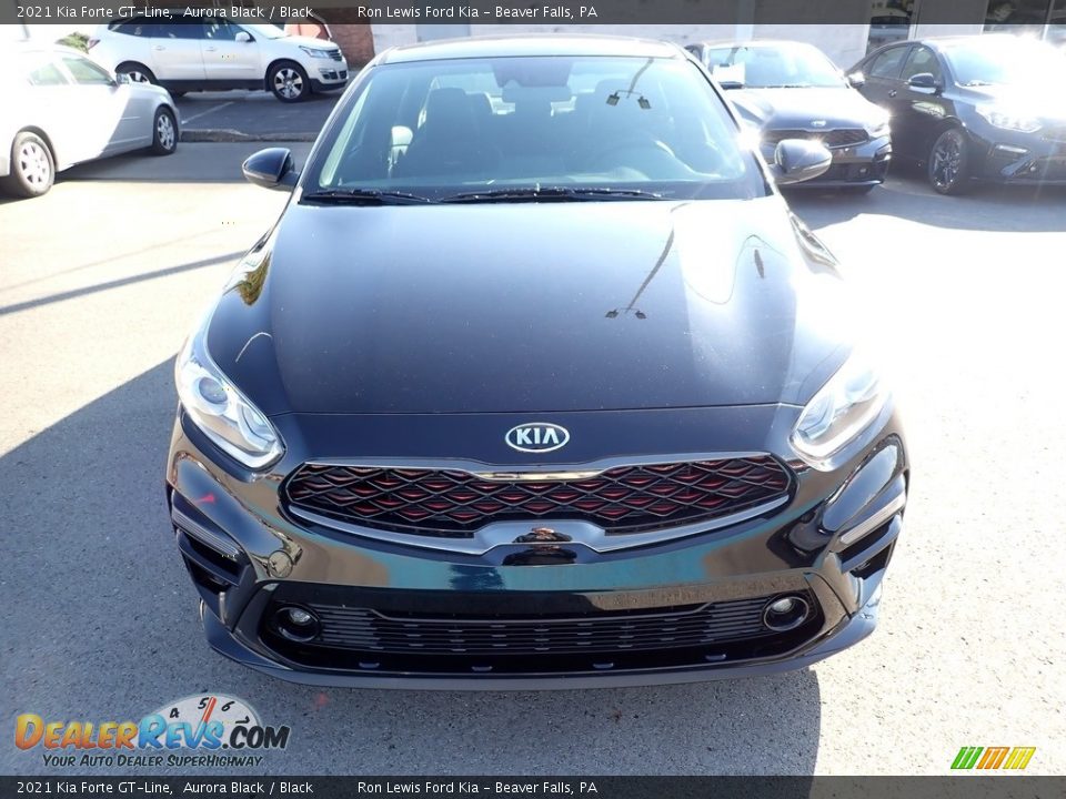 2021 Kia Forte GT-Line Aurora Black / Black Photo #4