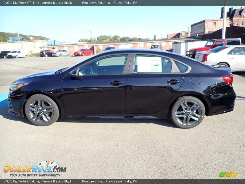 Aurora Black 2021 Kia Forte GT-Line Photo #6