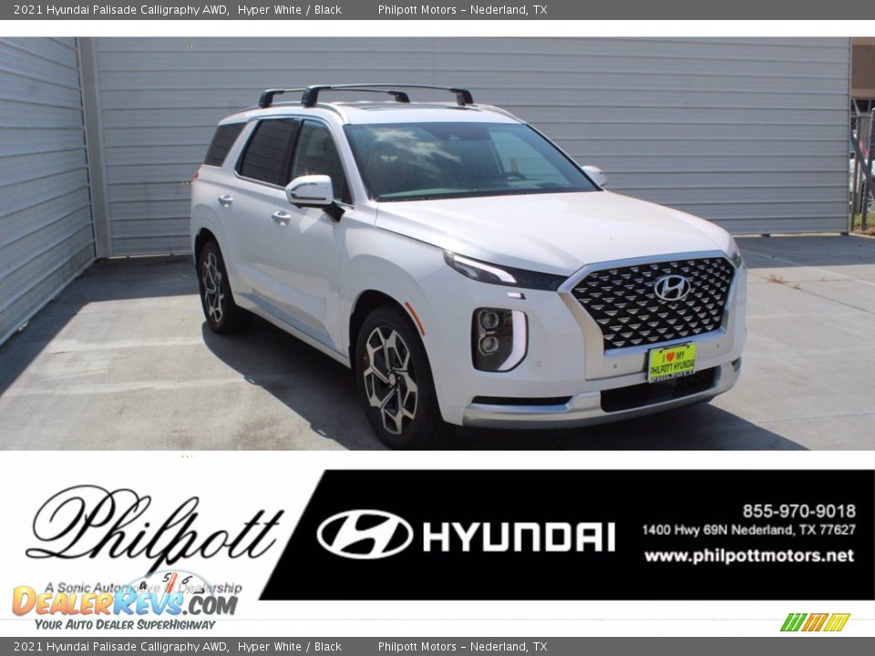 2021 Hyundai Palisade Calligraphy AWD Hyper White / Black Photo #1