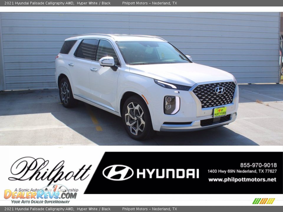 2021 Hyundai Palisade Calligraphy AWD Hyper White / Black Photo #1