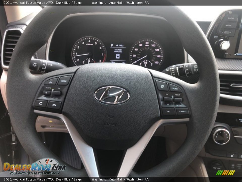 2021 Hyundai Tucson Value AWD Dusk Blue / Beige Photo #11