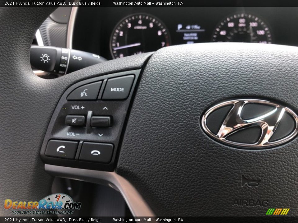 2021 Hyundai Tucson Value AWD Dusk Blue / Beige Photo #12