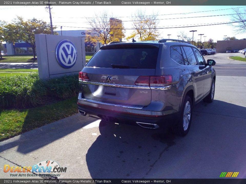 2021 Volkswagen Atlas SE 4Motion Platinum Gray Metallic / Titan Black Photo #2
