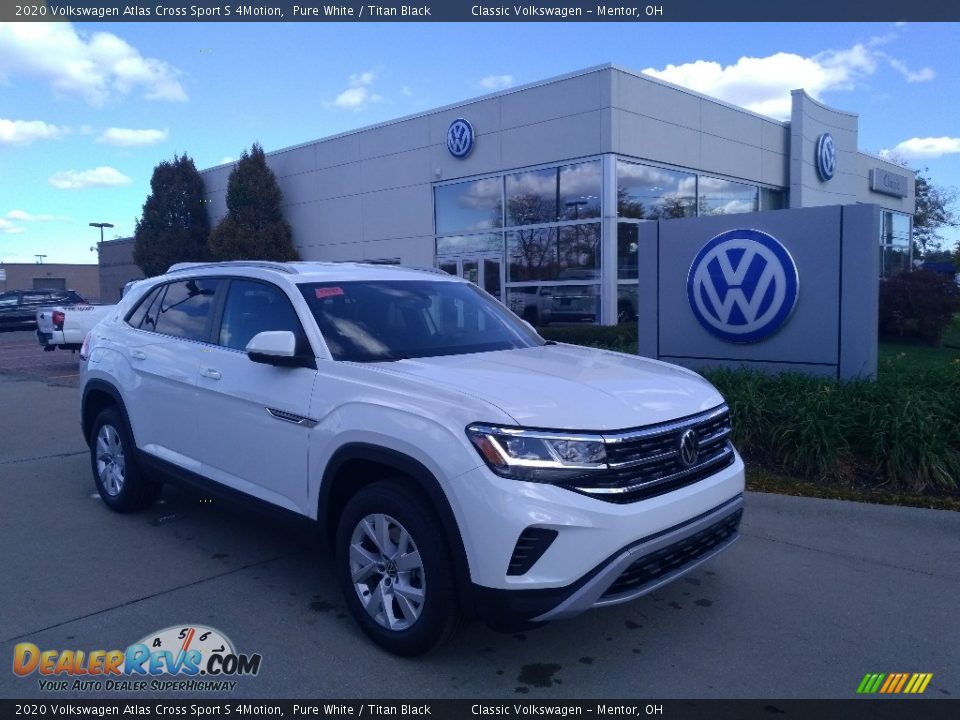 2020 Volkswagen Atlas Cross Sport S 4Motion Pure White / Titan Black Photo #1