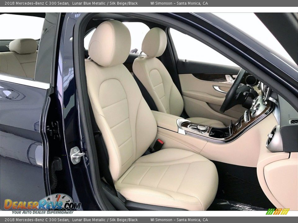 2018 Mercedes-Benz C 300 Sedan Lunar Blue Metallic / Silk Beige/Black Photo #6