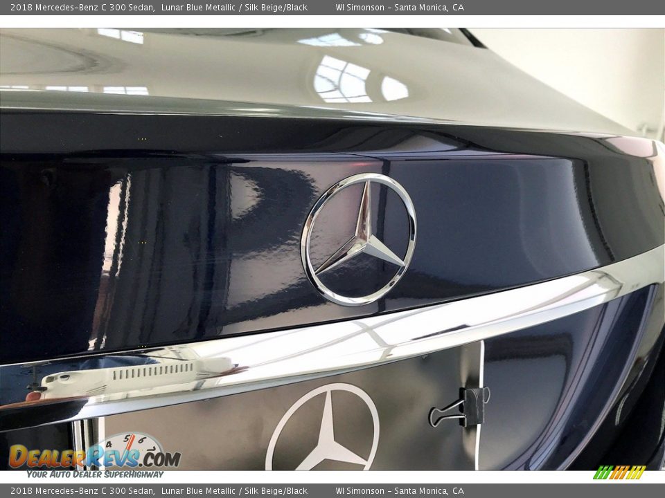 2018 Mercedes-Benz C 300 Sedan Lunar Blue Metallic / Silk Beige/Black Photo #7