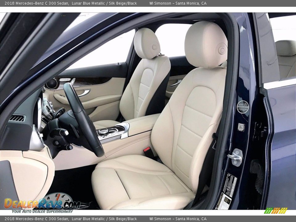 2018 Mercedes-Benz C 300 Sedan Lunar Blue Metallic / Silk Beige/Black Photo #18