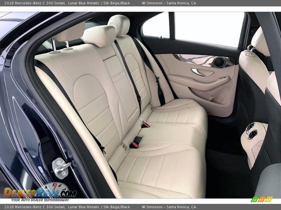 2018 Mercedes-Benz C 300 Sedan Lunar Blue Metallic / Silk Beige/Black Photo #19