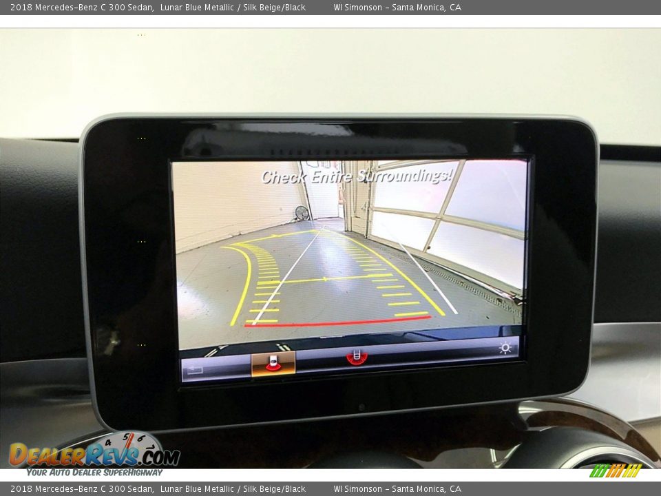 2018 Mercedes-Benz C 300 Sedan Lunar Blue Metallic / Silk Beige/Black Photo #24