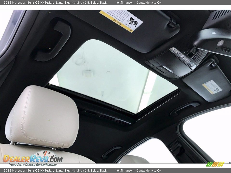 2018 Mercedes-Benz C 300 Sedan Lunar Blue Metallic / Silk Beige/Black Photo #25