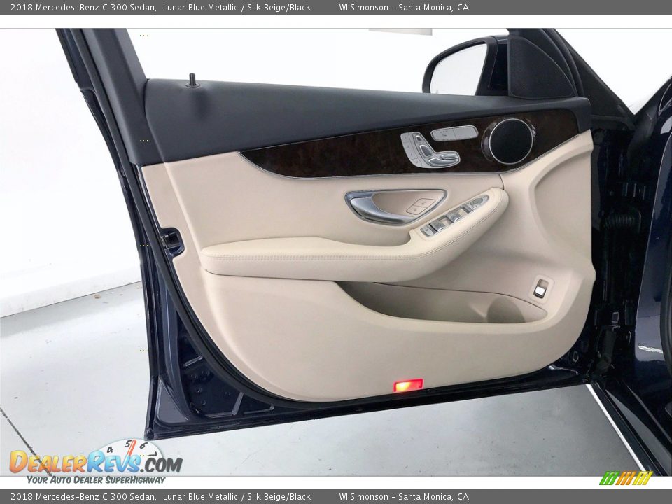2018 Mercedes-Benz C 300 Sedan Lunar Blue Metallic / Silk Beige/Black Photo #26