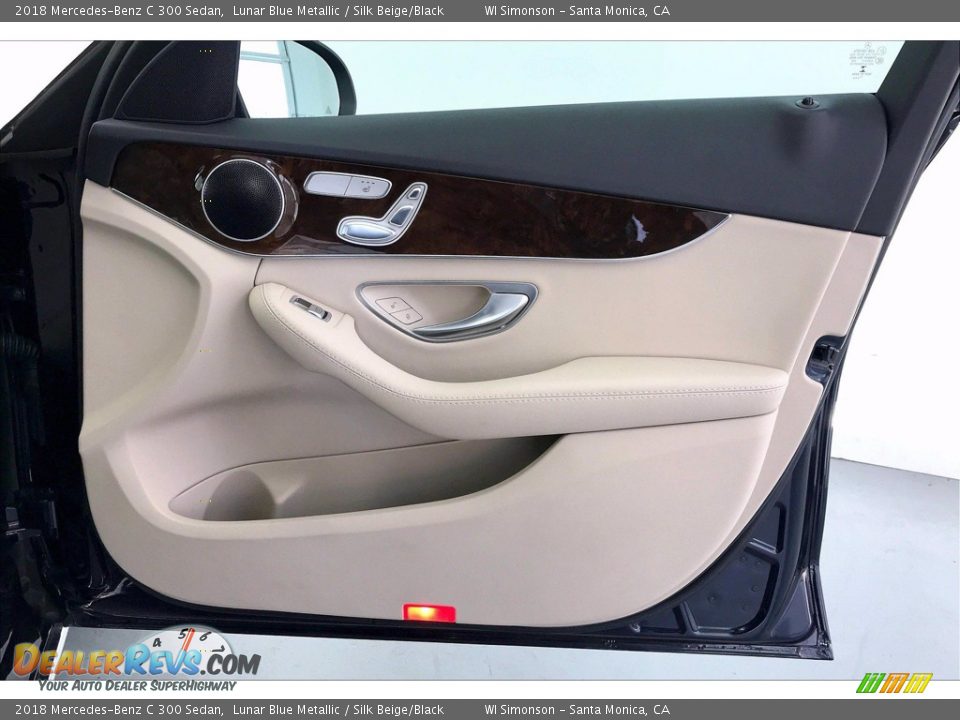 2018 Mercedes-Benz C 300 Sedan Lunar Blue Metallic / Silk Beige/Black Photo #27