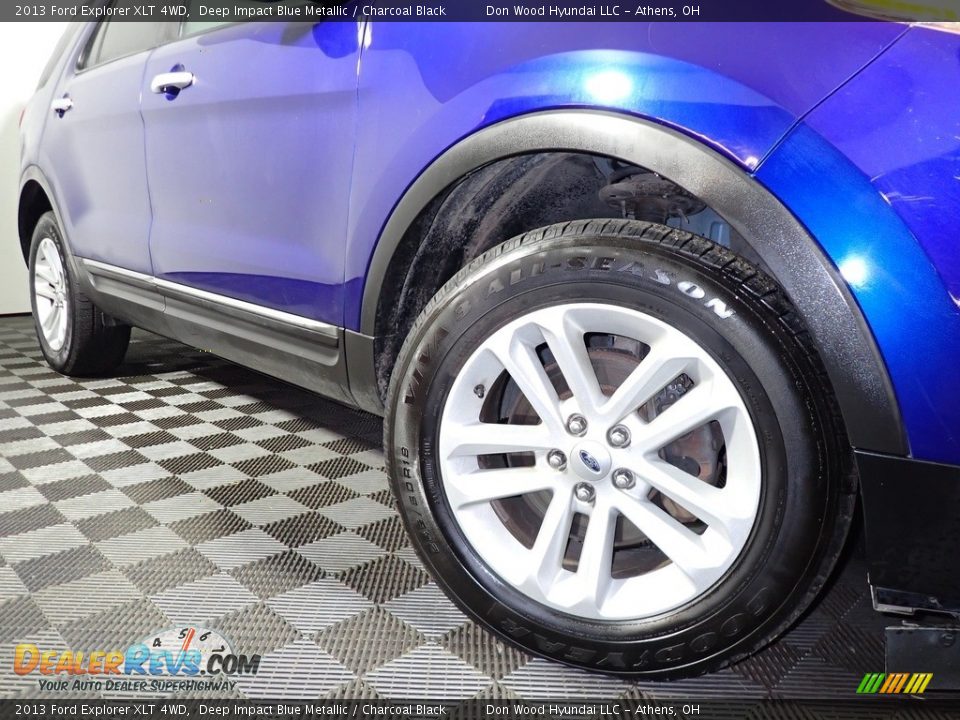 2013 Ford Explorer XLT 4WD Deep Impact Blue Metallic / Charcoal Black Photo #3
