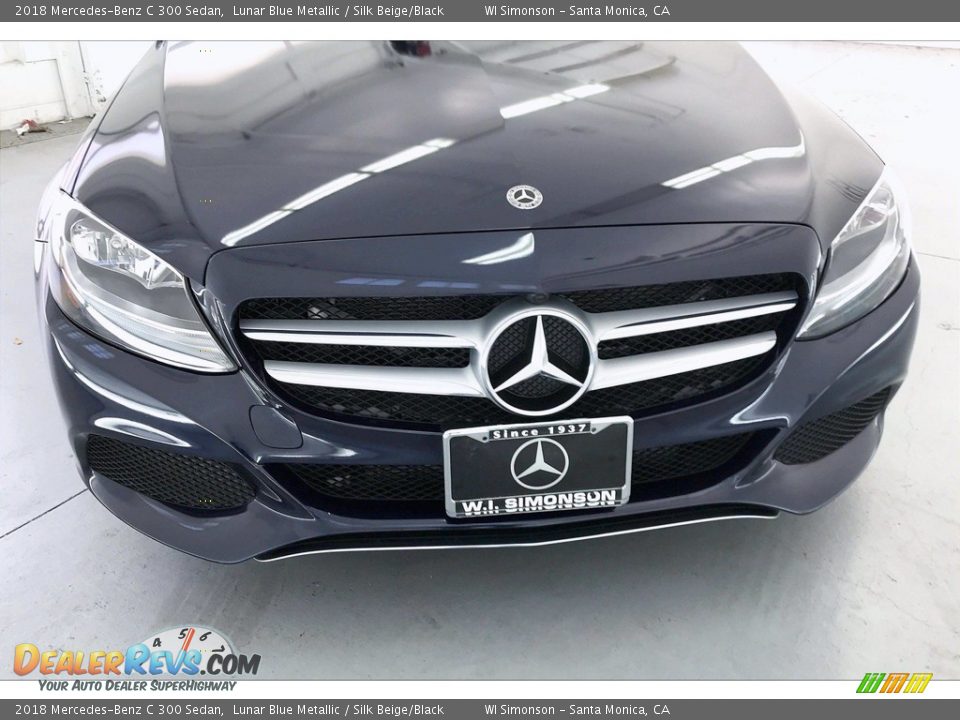 2018 Mercedes-Benz C 300 Sedan Lunar Blue Metallic / Silk Beige/Black Photo #30