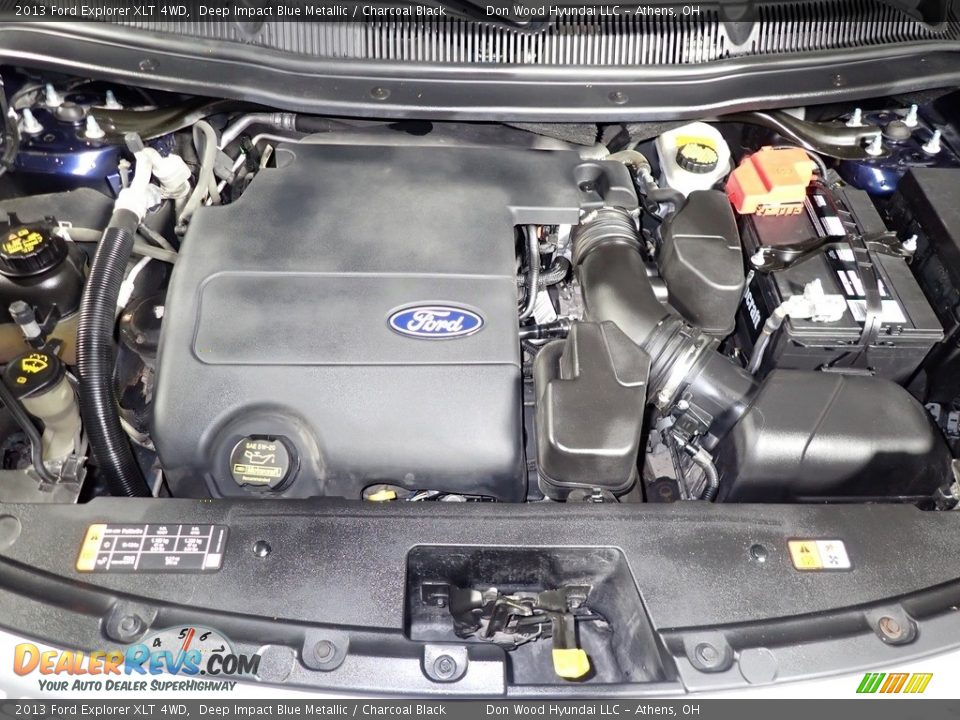 2013 Ford Explorer XLT 4WD Deep Impact Blue Metallic / Charcoal Black Photo #6