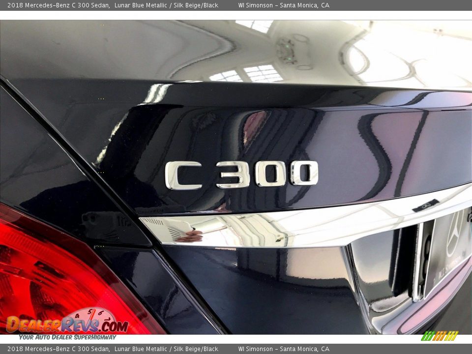 2018 Mercedes-Benz C 300 Sedan Lunar Blue Metallic / Silk Beige/Black Photo #31