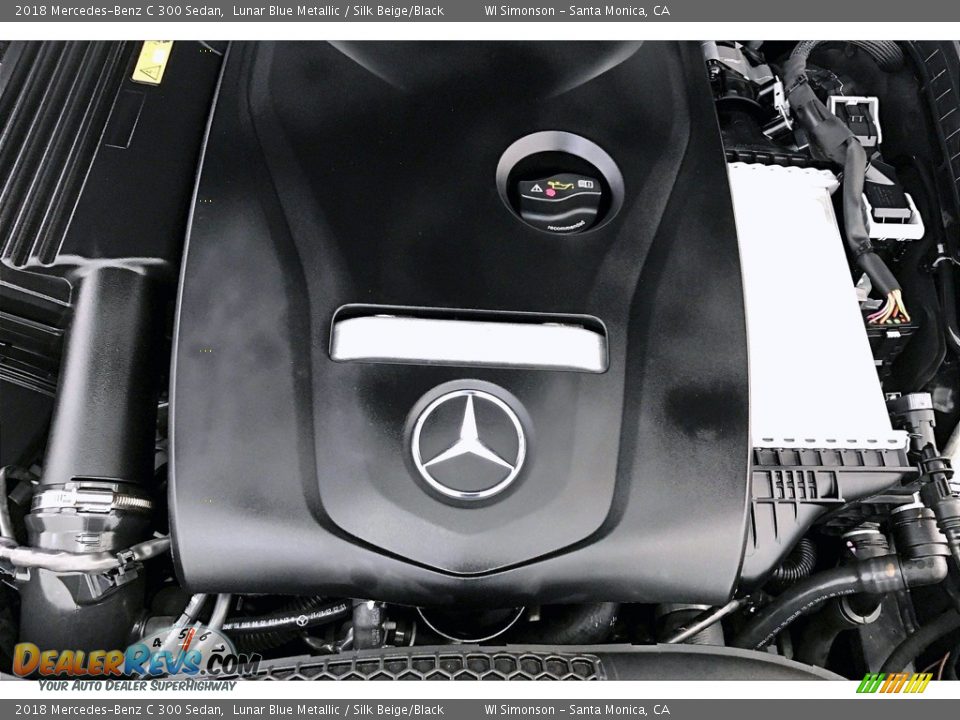 2018 Mercedes-Benz C 300 Sedan Lunar Blue Metallic / Silk Beige/Black Photo #32