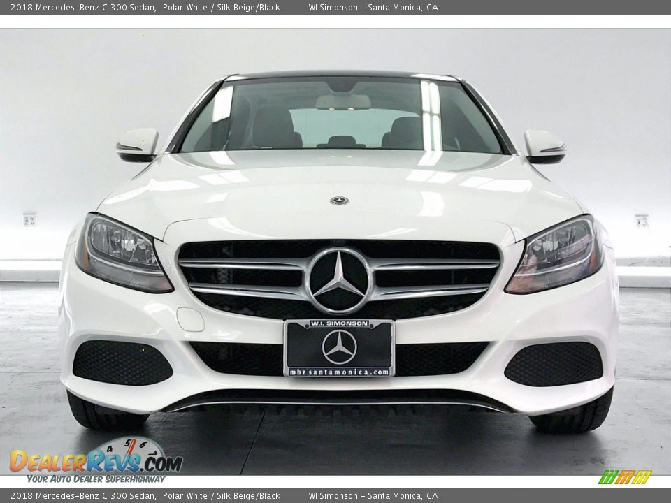 2018 Mercedes-Benz C 300 Sedan Polar White / Silk Beige/Black Photo #2