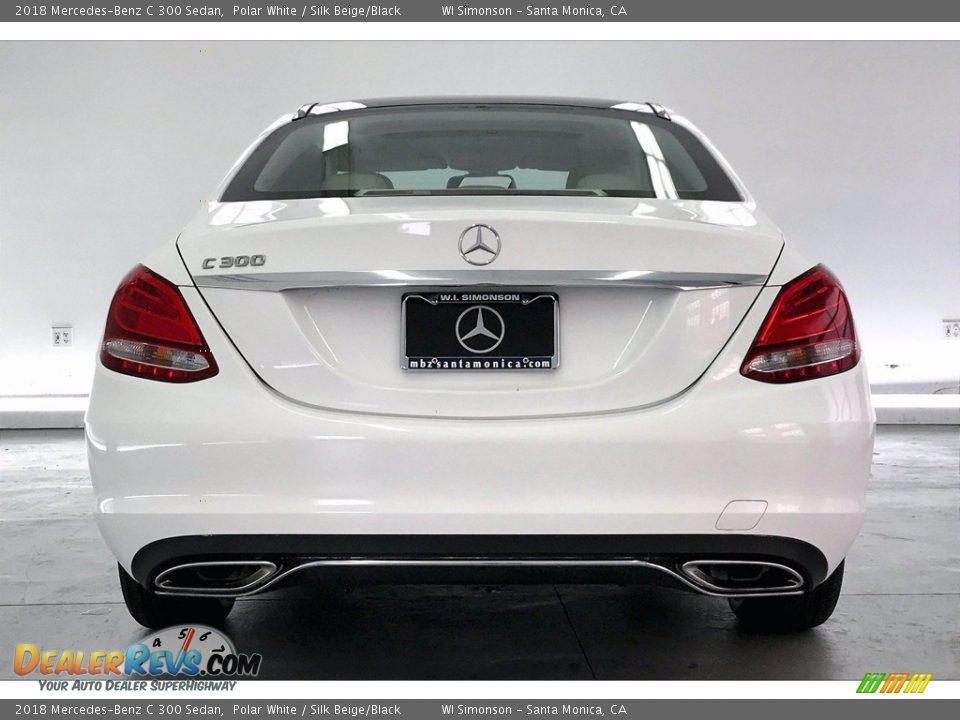 2018 Mercedes-Benz C 300 Sedan Polar White / Silk Beige/Black Photo #3