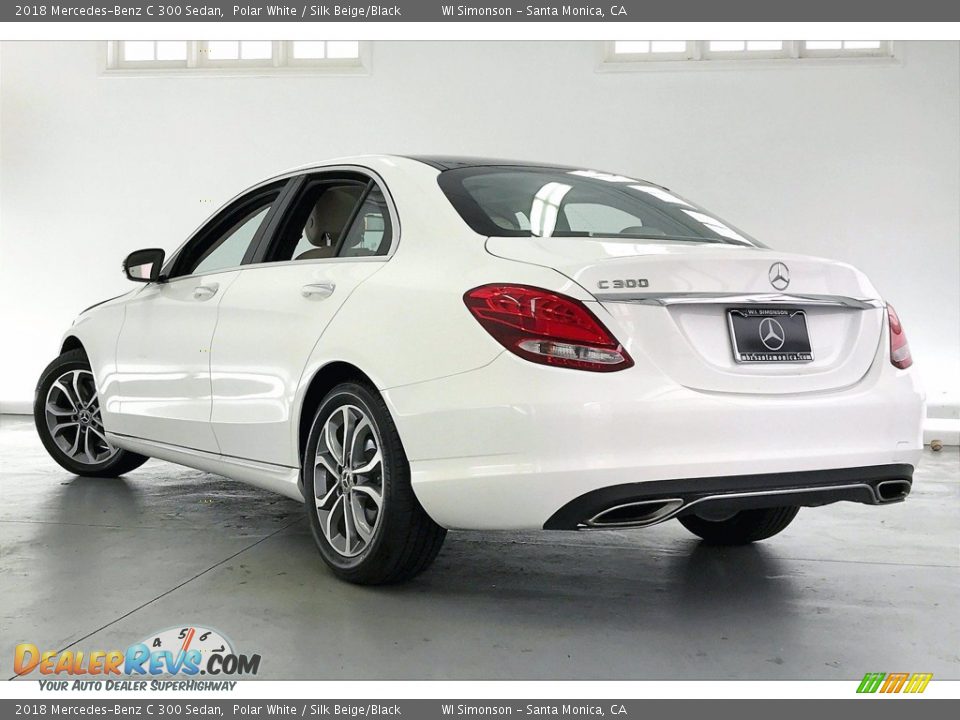 2018 Mercedes-Benz C 300 Sedan Polar White / Silk Beige/Black Photo #10