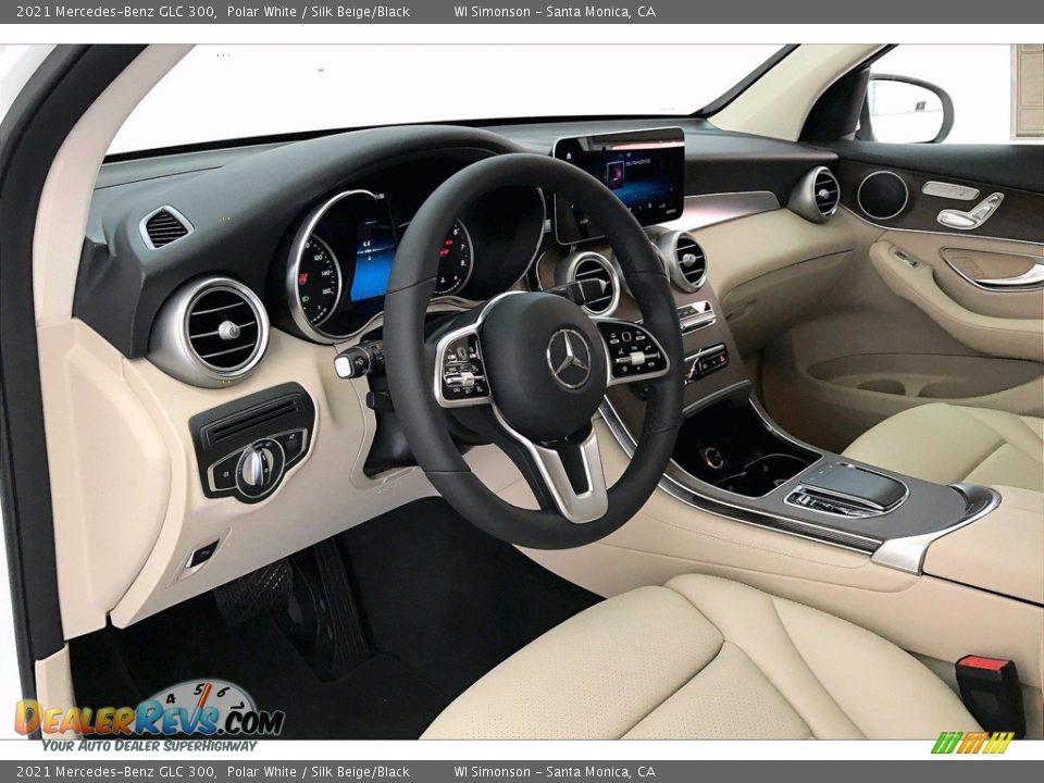 2021 Mercedes-Benz GLC 300 Polar White / Silk Beige/Black Photo #4