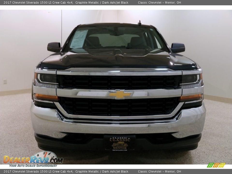 2017 Chevrolet Silverado 1500 LS Crew Cab 4x4 Graphite Metallic / Dark Ash/Jet Black Photo #2