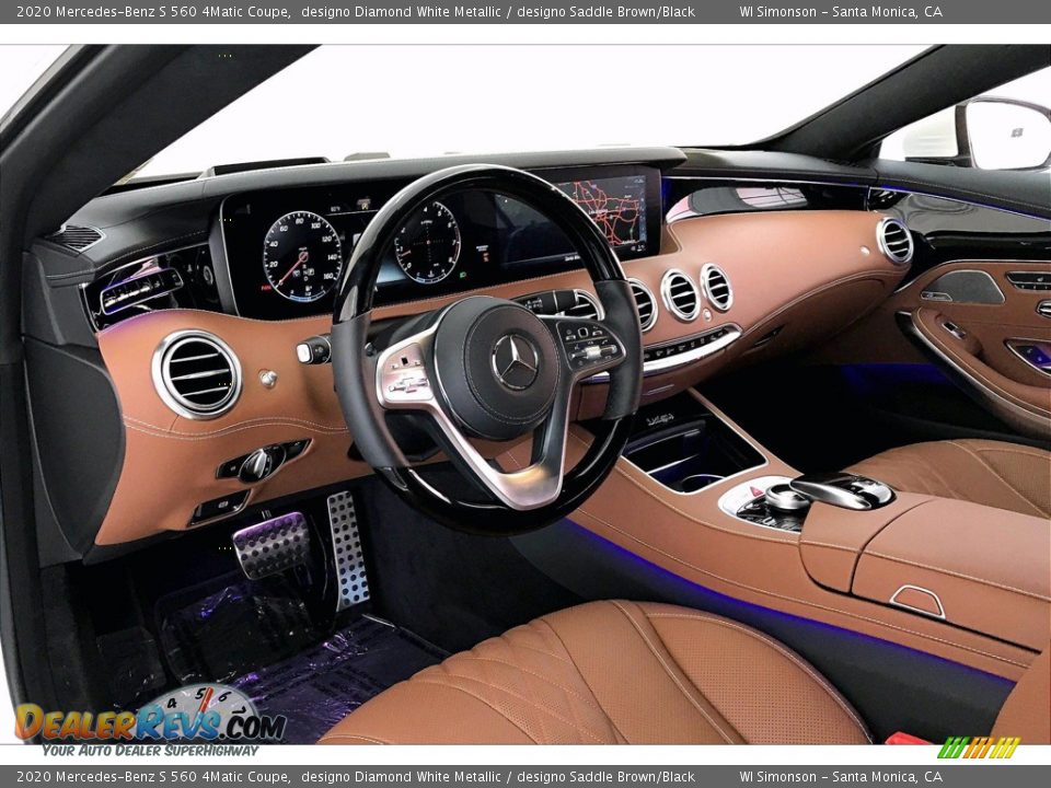 designo Saddle Brown/Black Interior - 2020 Mercedes-Benz S 560 4Matic Coupe Photo #4