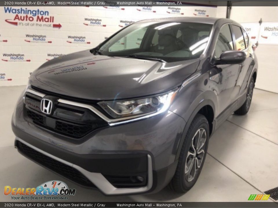 2020 Honda CR-V EX-L AWD Modern Steel Metallic / Gray Photo #1