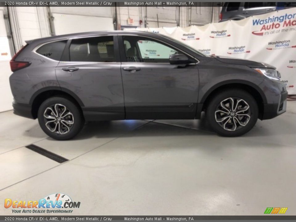 2020 Honda CR-V EX-L AWD Modern Steel Metallic / Gray Photo #4