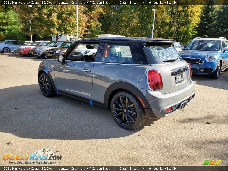 2021 Mini Hardtop Cooper S 2 Door Moonwalk Gray Metallic / Carbon Black Photo #2