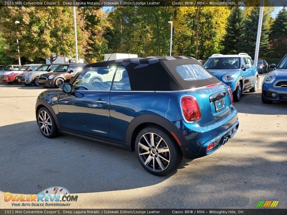 2021 Mini Convertible Cooper S Deep Laguna Metallic / Sidewalk Edition/Lounge Leather Photo #2