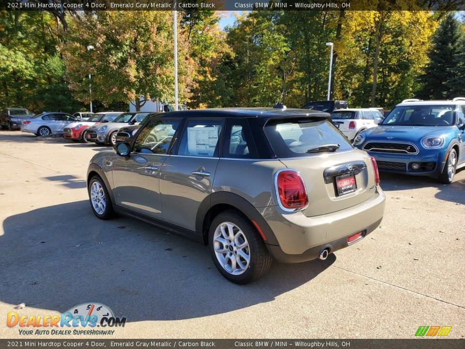 2021 Mini Hardtop Cooper 4 Door Emerald Gray Metallic / Carbon Black Photo #2