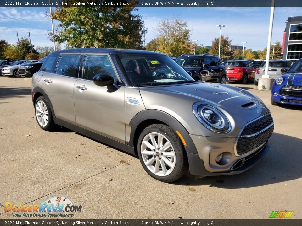 2020 Mini Clubman Cooper S Melting Silver Metallic / Carbon Black Photo #1