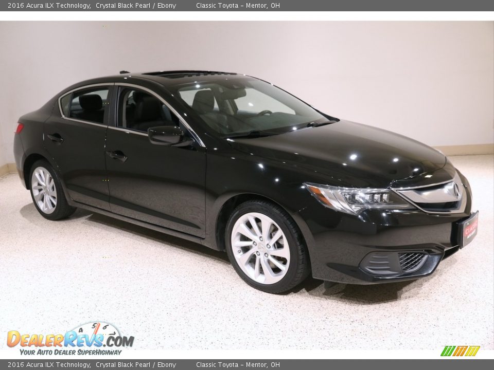 2016 Acura ILX Technology Crystal Black Pearl / Ebony Photo #1