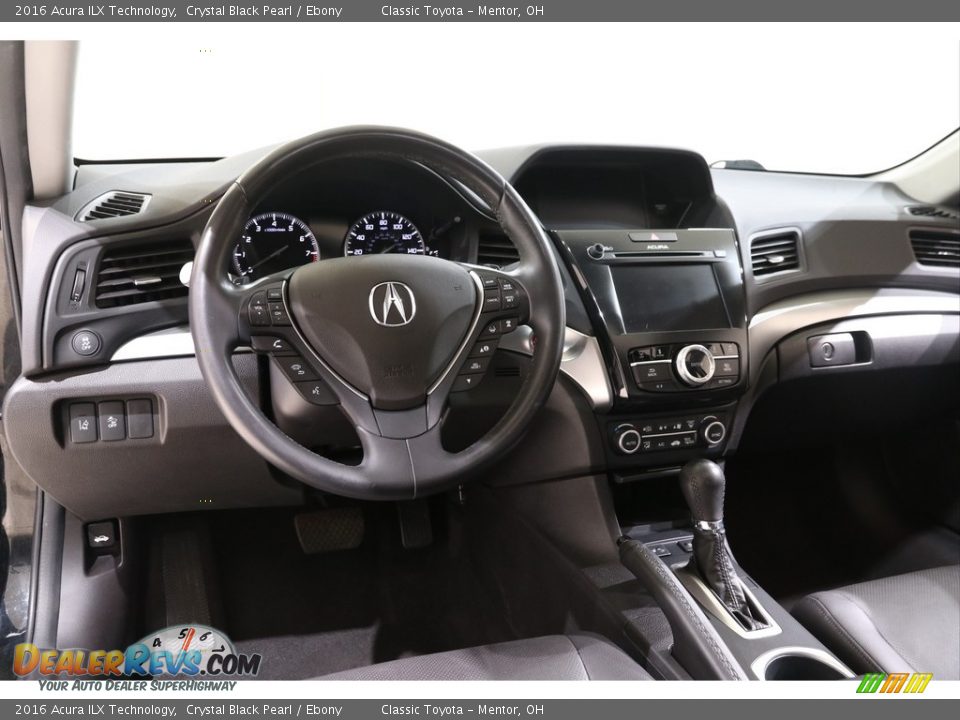 2016 Acura ILX Technology Crystal Black Pearl / Ebony Photo #6