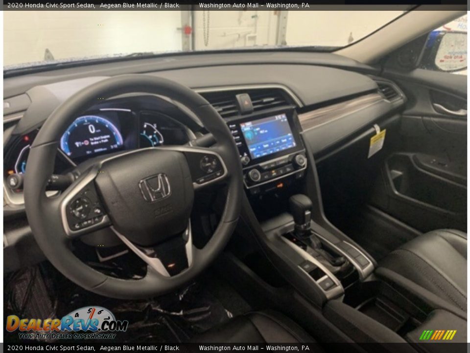 2020 Honda Civic Sport Sedan Aegean Blue Metallic / Black Photo #4
