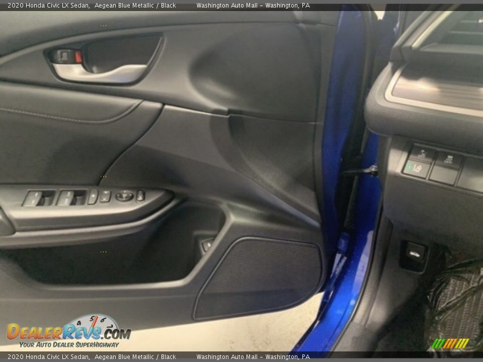 2020 Honda Civic LX Sedan Aegean Blue Metallic / Black Photo #8