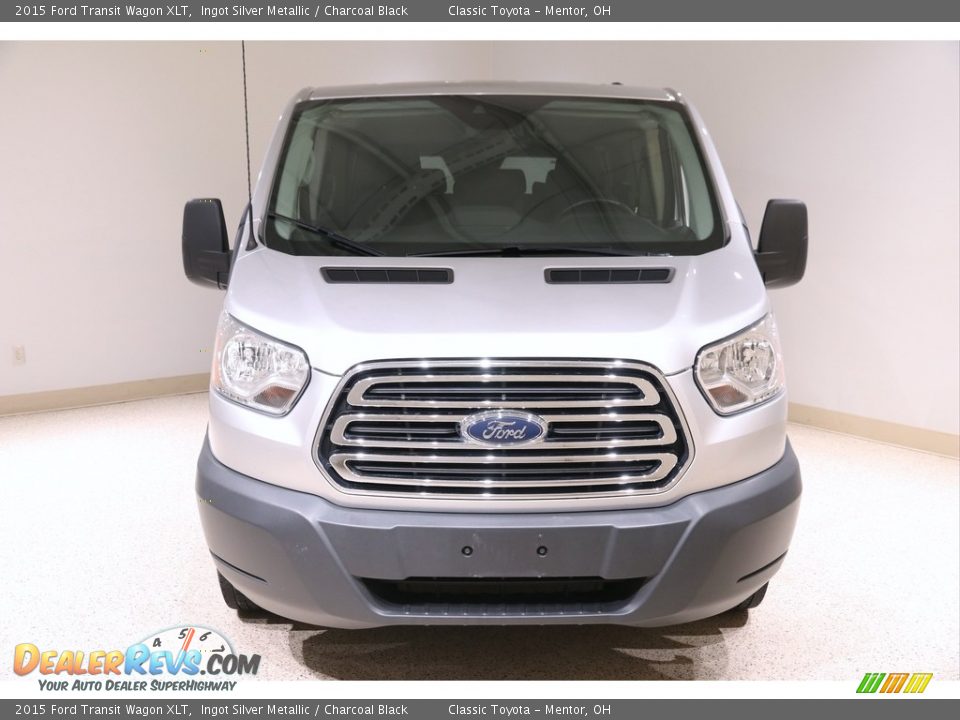 2015 Ford Transit Wagon XLT Ingot Silver Metallic / Charcoal Black Photo #2