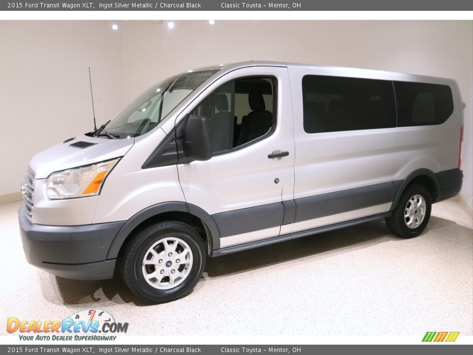 Ingot Silver Metallic 2015 Ford Transit Wagon XLT Photo #3