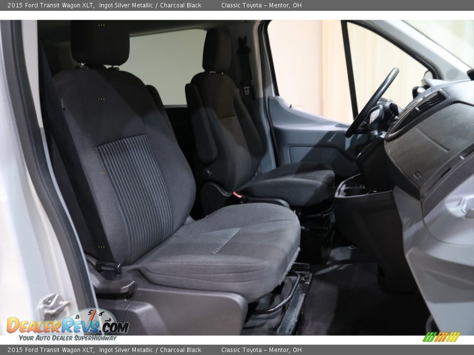 2015 Ford Transit Wagon XLT Ingot Silver Metallic / Charcoal Black Photo #13