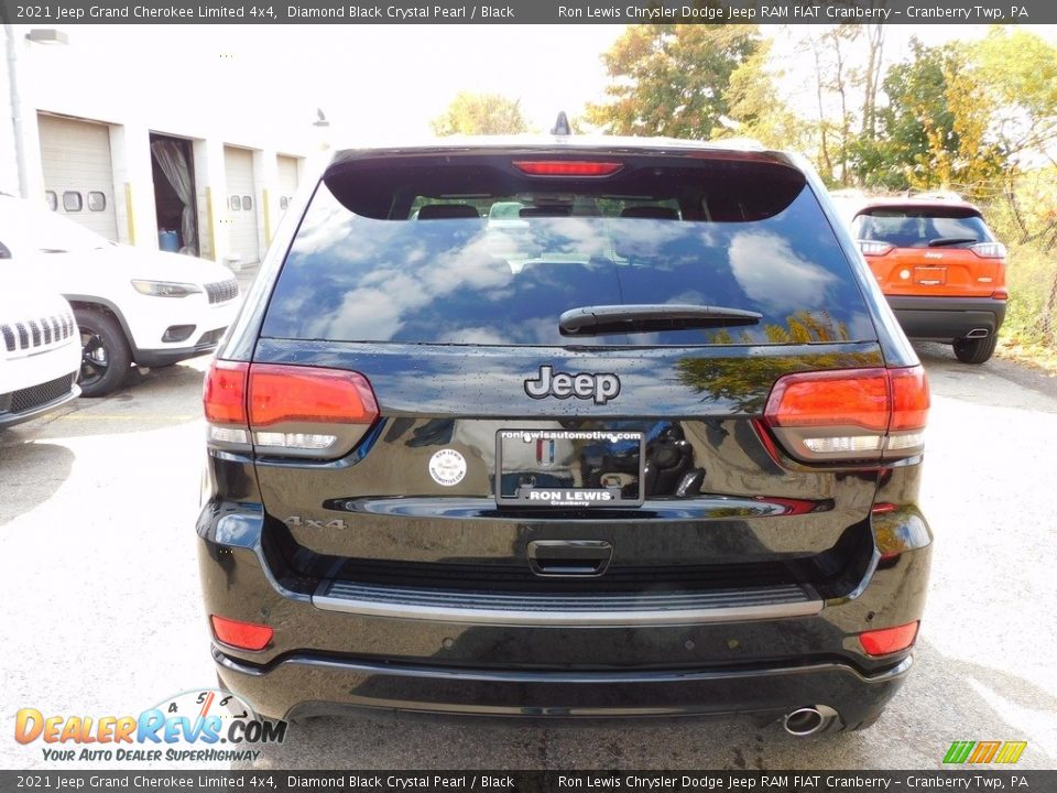 2021 Jeep Grand Cherokee Limited 4x4 Diamond Black Crystal Pearl / Black Photo #6